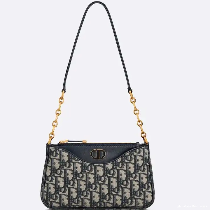 Avenue Bag Oblique Mini Blue Montaigne Canvas Motif Dior Hobo 30 0323 Luxury